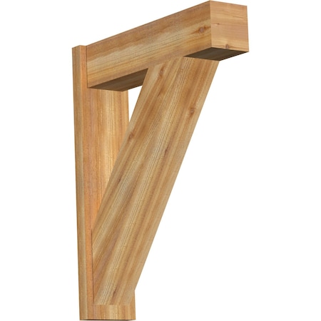 Ekena Millwork Traditional Block Rough Sawn Outlooker, Western Red Cedar, 8"W x 30"D x 38"H OUT08X30X38TRA05RWR